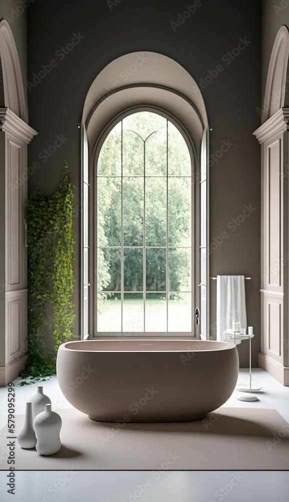 Luxury Interior - Bathroom / Washroom - Generative AI Luxury Interior - Bathroom / Washroom - Generative AI