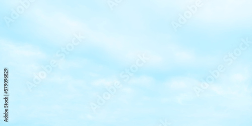Nature Landscape Background with Blue sky and Fluffy white Realistic clouds. blue sky with cloud beautiful nature abstract. Vector illustration.