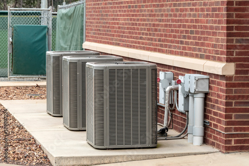 Three Air Conditioning Units Outside Sports Complex