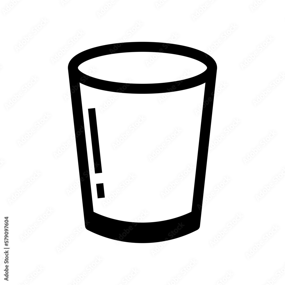 water glass icon, water glass vector logo illustration for graphic and web design water glass icon, water glass vector logo illustration for graphic and web design