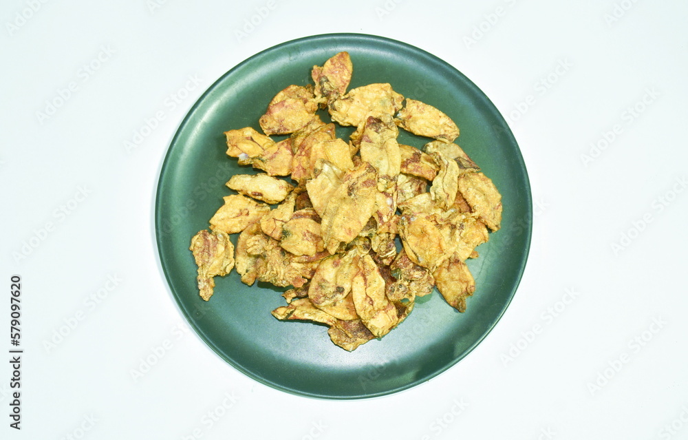 crispy fried salty splendid squid arranging on dish crispy fried salty splendid squid arranging on dish