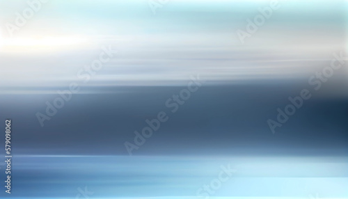 Beautiful original wide format blurred background with smooth color transitions in gray-blue tones to represent a product