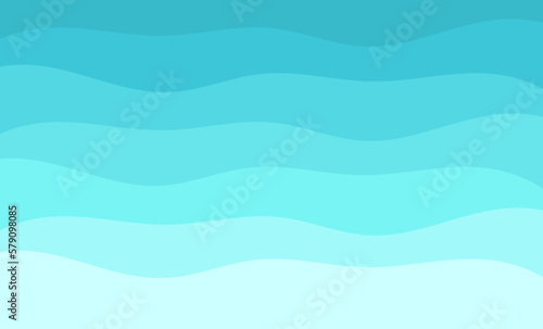 Sea waves blue pattern background.