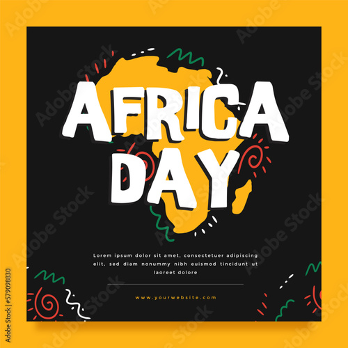 instagram feed template for africa day