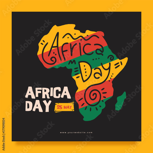 instagram feed template for africa day