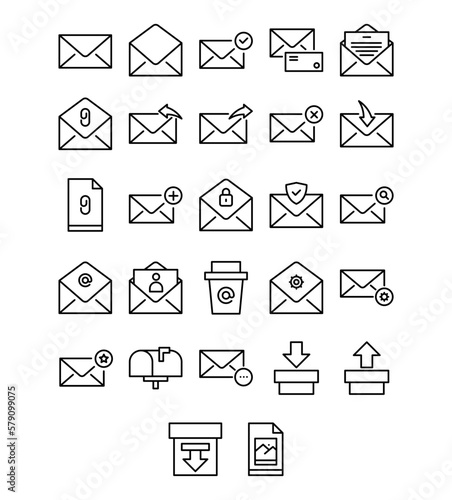 Set of Mail Icon