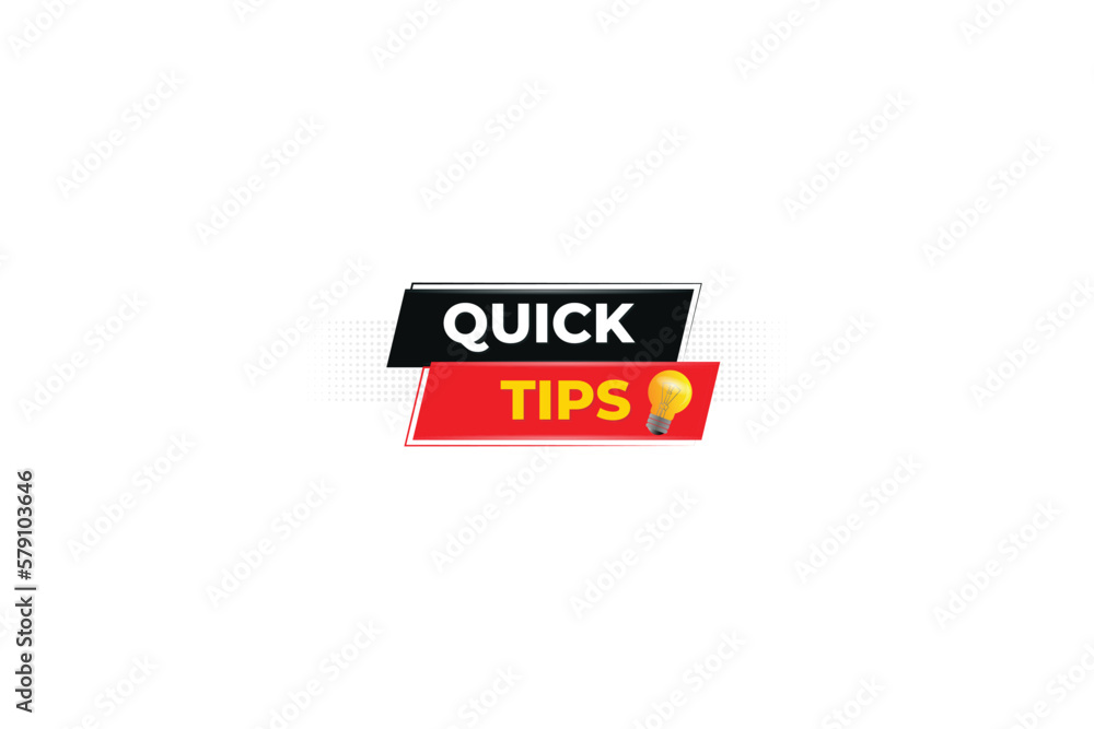 Obraz premium quick helpful tips and tricks background illustration