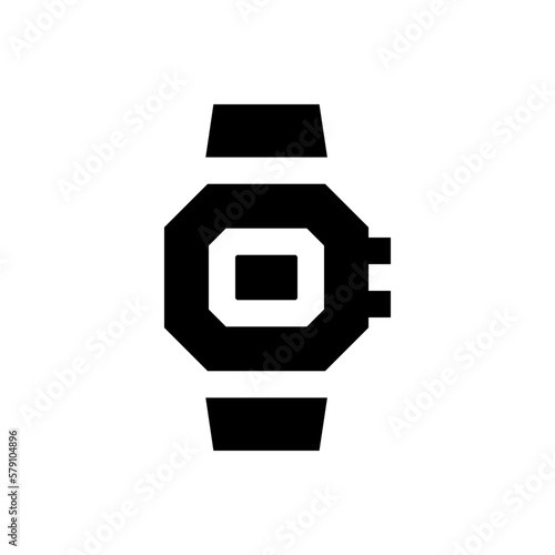 wristwatch glyph icon