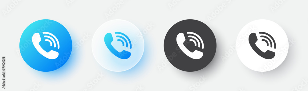 Phone icon flat icon. Customer service buttons concept. Phone icon flat icon. Customer service buttons concept.