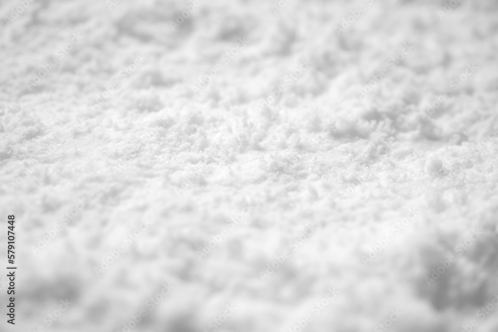 Obraz premium White snow texture background high angle view