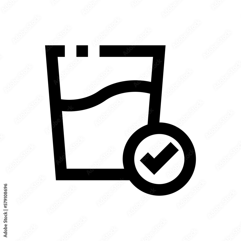 mineral water line icon mineral water line icon