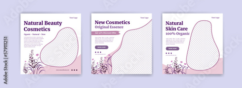 Social media banner advertisement for beauty product