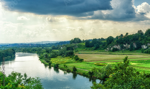 Vistula river in Poland. photo