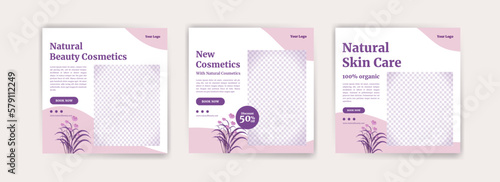 Social media banner advertisement for beauty product