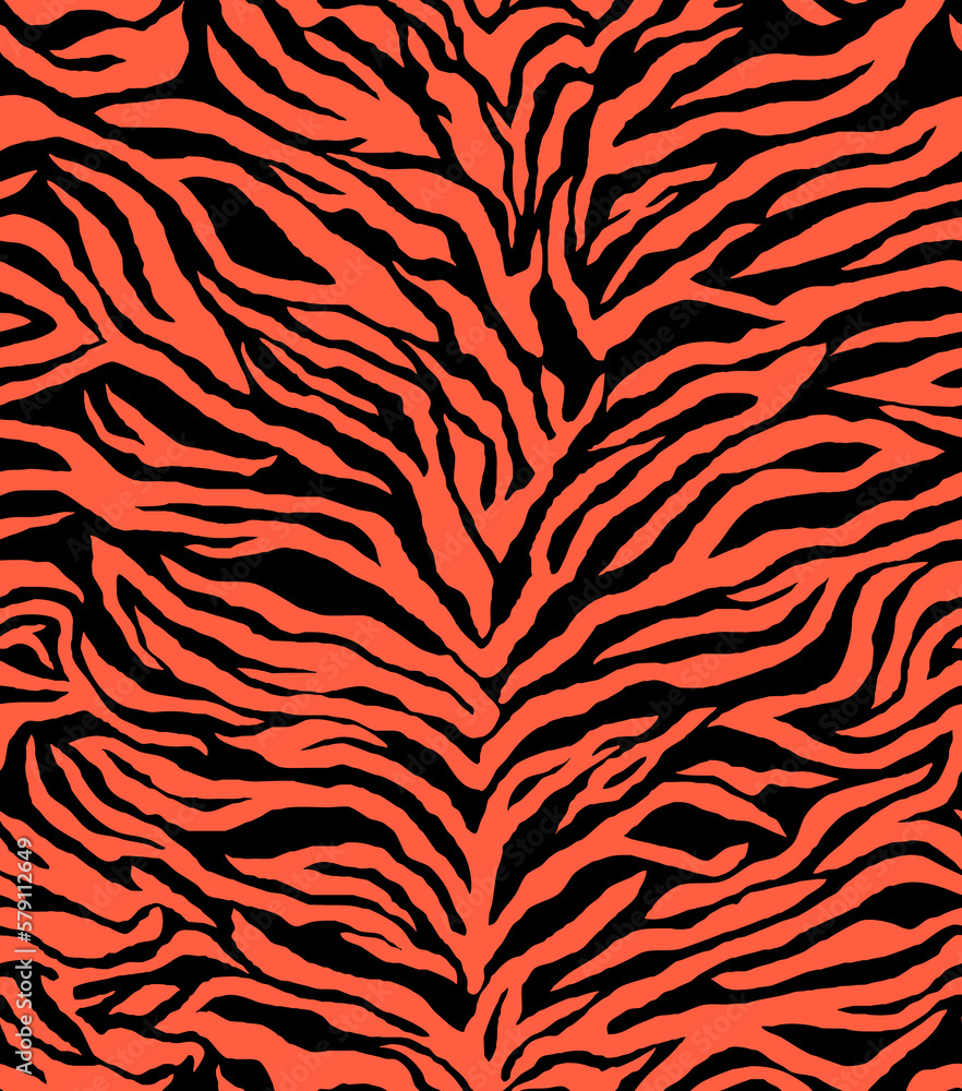 Fototapeta premium Seamless zebra pattern, animal print.