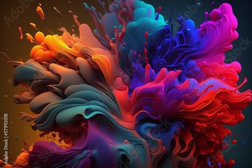 The Beauty of Diversity: Intense Colors in Harmony Wallpaper - Generative AI © Rysak