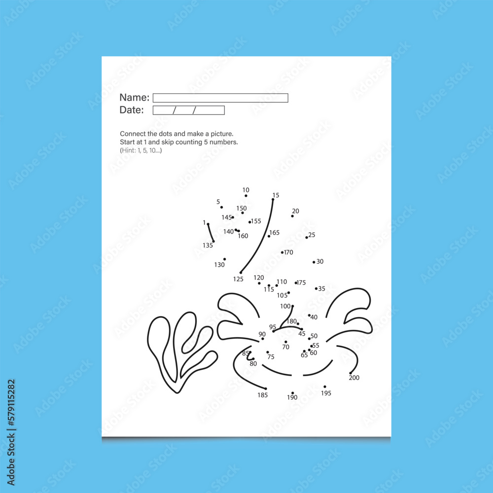 Fototapeta premium Fish Dot Game