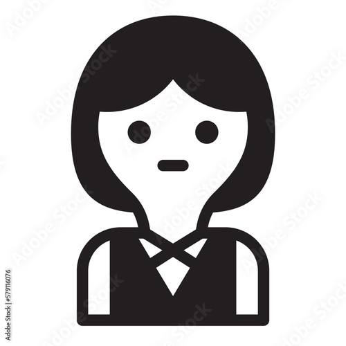 アイコン　女性会社員