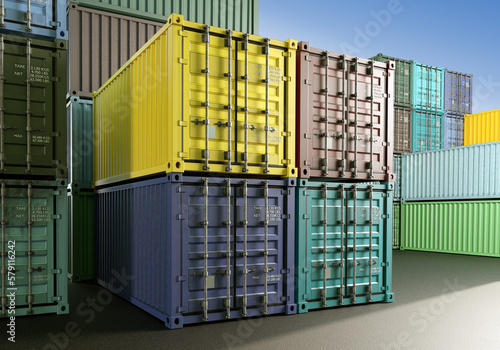 Warehouse containers. Steel...