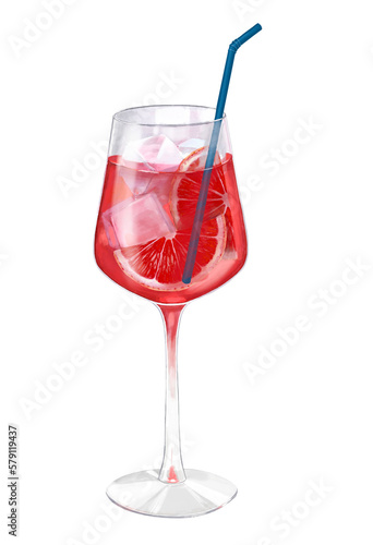 glass with Grapefruit cocktails