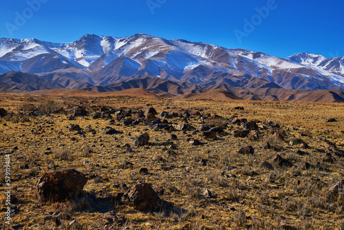 Hight mountains Kyrgyzstan landscape