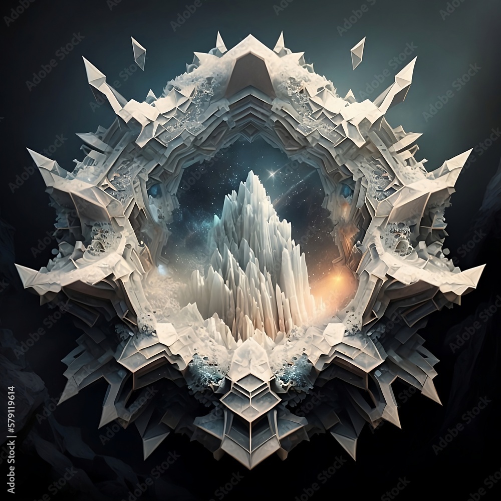 Obraz premium Symphony Crystalline Grid