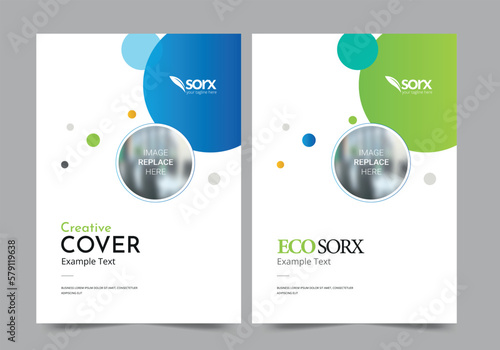 Brochure or template, annual report cover design background