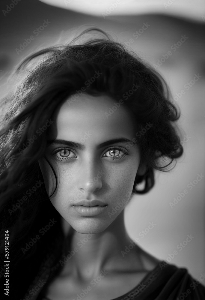 Digital portrait with AI high detail image unreal