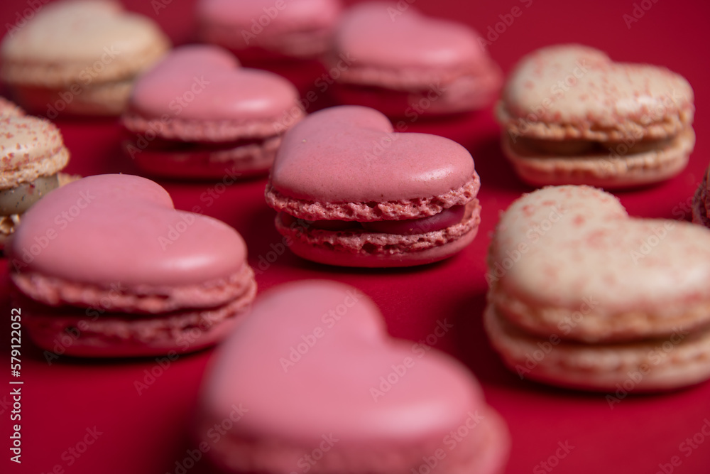 Fototapeta premium Macarons in Produktion