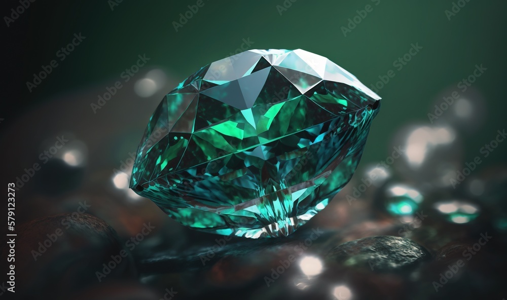 Dark cheap green diamond