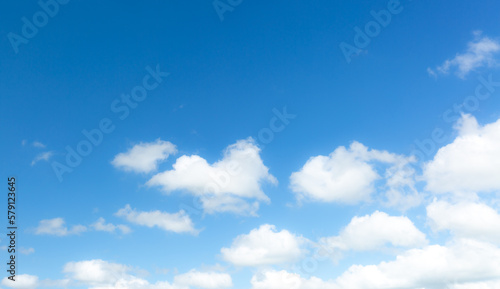 Fototapeta Naklejka Na Ścianę i Meble -  Clouds and sky,blue sky background with tiny clouds.