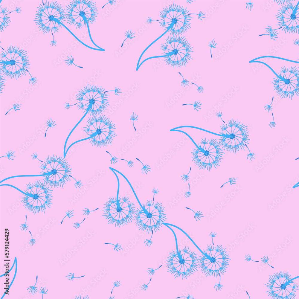Dandelion background your design. Abstract floral seamless pattern. Dandelion background your design. Abstract floral seamless pattern.