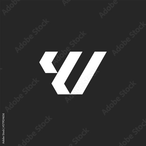 Initials W logo design. Initial Letter Logo.