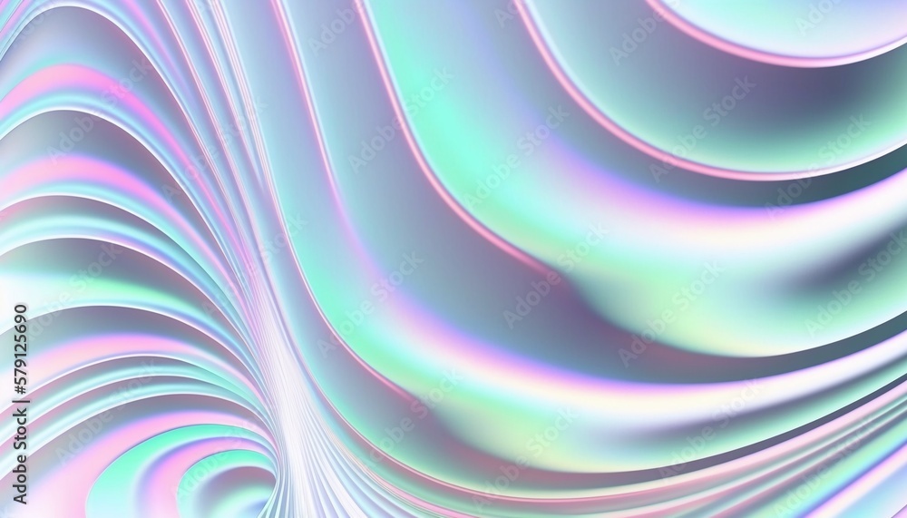 Fototapeta premium Horizontal abstract pastel holographic texture background