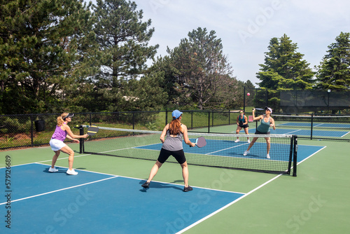 Pickleball Players in Action © pics721