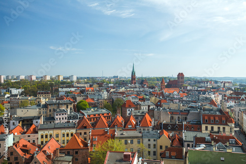 View on the city center of Torun, Poland