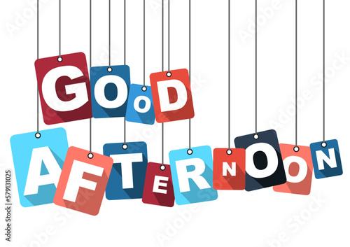 vector illustration background good afternoon