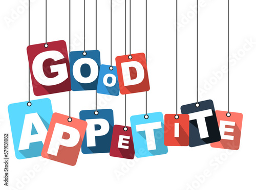 vector illustration background good appetite