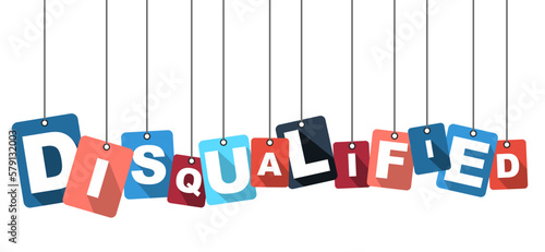 vector illustration background disqualified