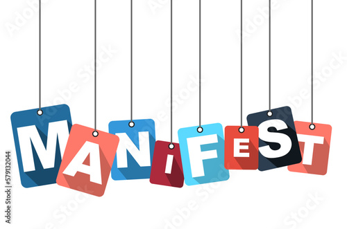 vector illustration background manifest