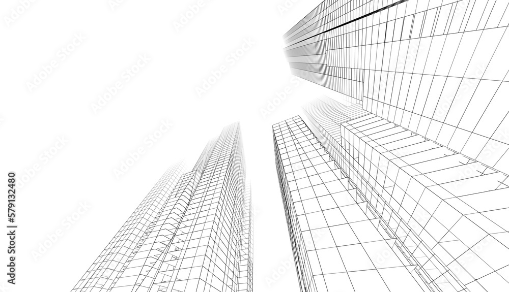 City skyscrapers 3d rendering 3d illustration City skyscrapers 3d rendering 3d illustration