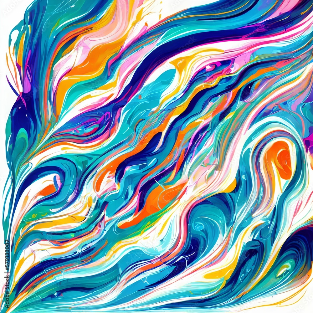 abstract complex colorful line art , generative art by A.I