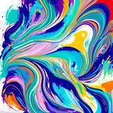abstract complex colorful line art , generative art by A.I