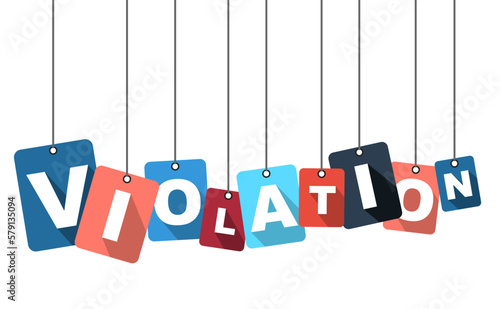 Colorful vector flat design background violation. It is well adapted for web design.