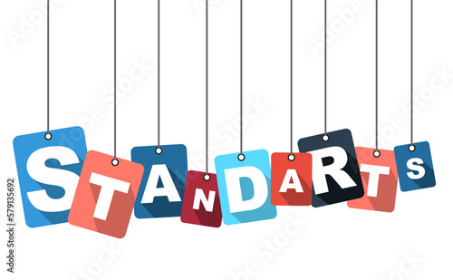 Colorful vector flat design background standarts. It is well adapted for web design.