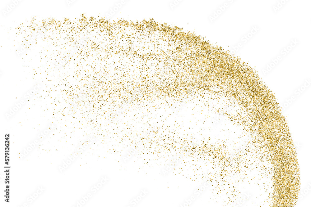 Gold Glitter Texture Isolated On White. Goldish Color Sequins. Golden Explosion Of Confetti. Design Element. Celebratory Background. Vector Illustration, Eps 10. Gold Glitter Texture Isolated On White. Goldish Color Sequins. Golden Explosion Of Confetti. Design Element. Celebratory Background. Vector Illustration, Eps 10.