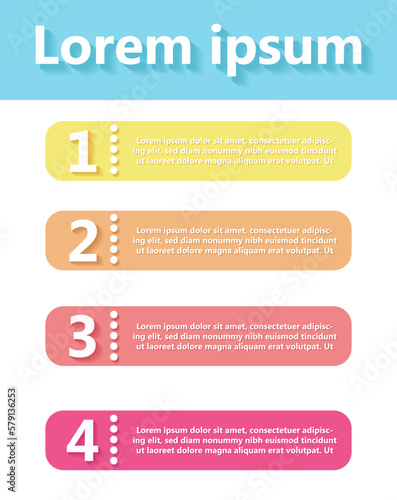 Infographic design templates for business and education can be replaceable. Vector illustration. Process infographic.