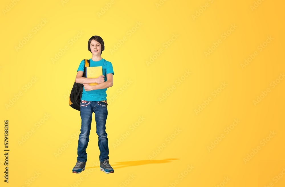 Young cute smart child student Young cute smart child student