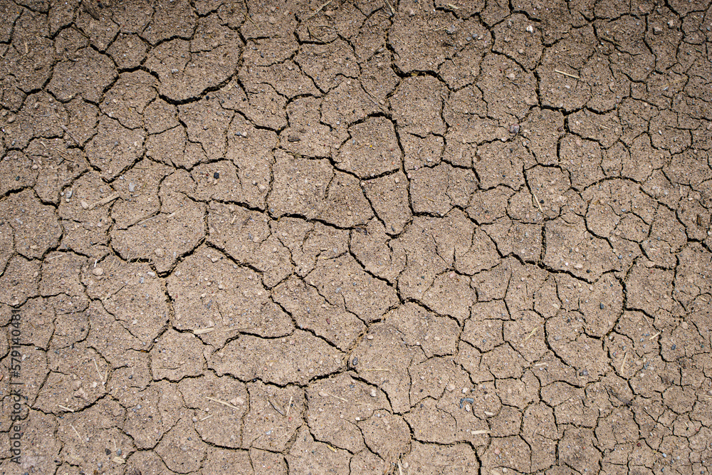 Dry soil background. Texture of dry land in drought and hot weather Dry soil background. Texture of dry land in drought and hot weather