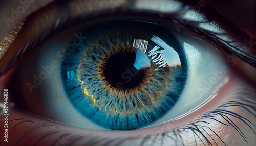 Human blue eye realistic Ai generated image (1)